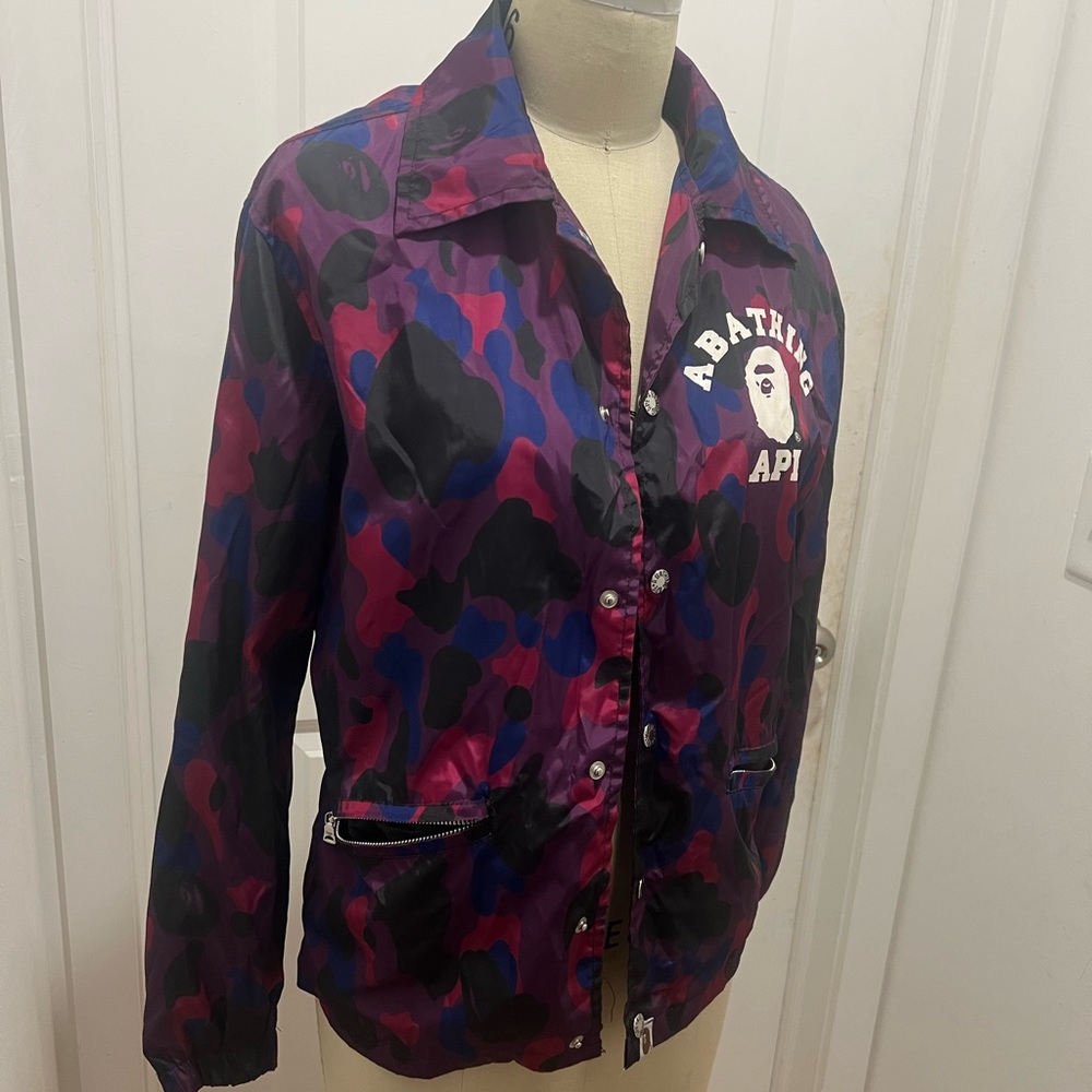 Bathing Ape Jacket- Purple Combo - image 2